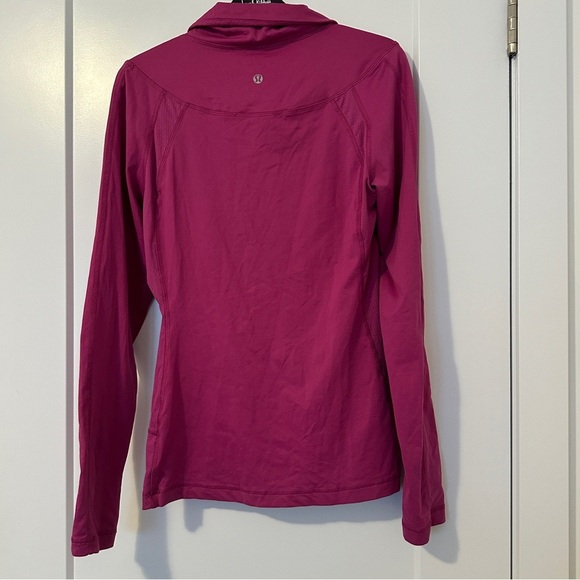 Lululemon Athletica Magenta Long Sleeve High Collared Top Size 6 Women’s - Picture 6 of 10